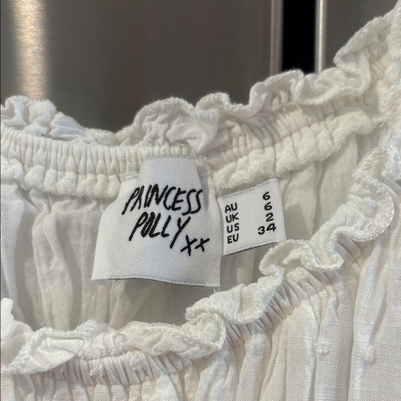 Princess Polly White Romper Size 2 - Picture 2 of 3